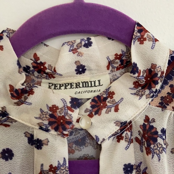 VTG Womens Blouse Size Large Dandy Boho Festival Paisley Billowy Cottagecore - Picture 5 of 10